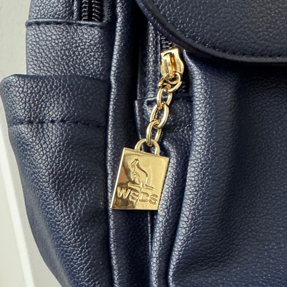 Navy Blue Backpack with Gold Accents!! Beautiful🔥🔥🔥🔥 - Picture 5 of 8